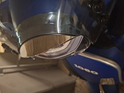 Scheinwerferring inkl. Schirmchen in Chrom